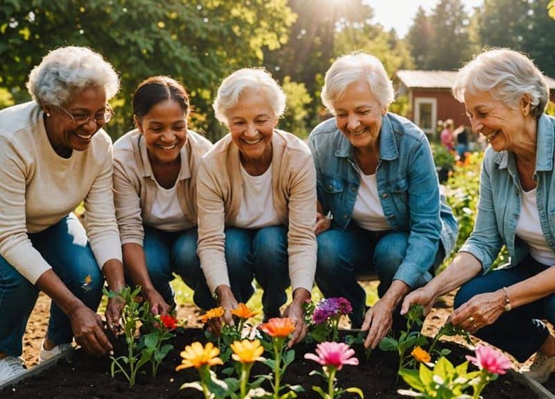 seniors engaging in volunteering